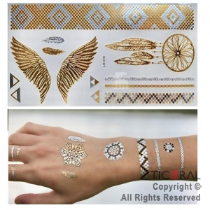 PLANCHA DE TATUAJES INDIE (PACK X 6 UNIDADES)